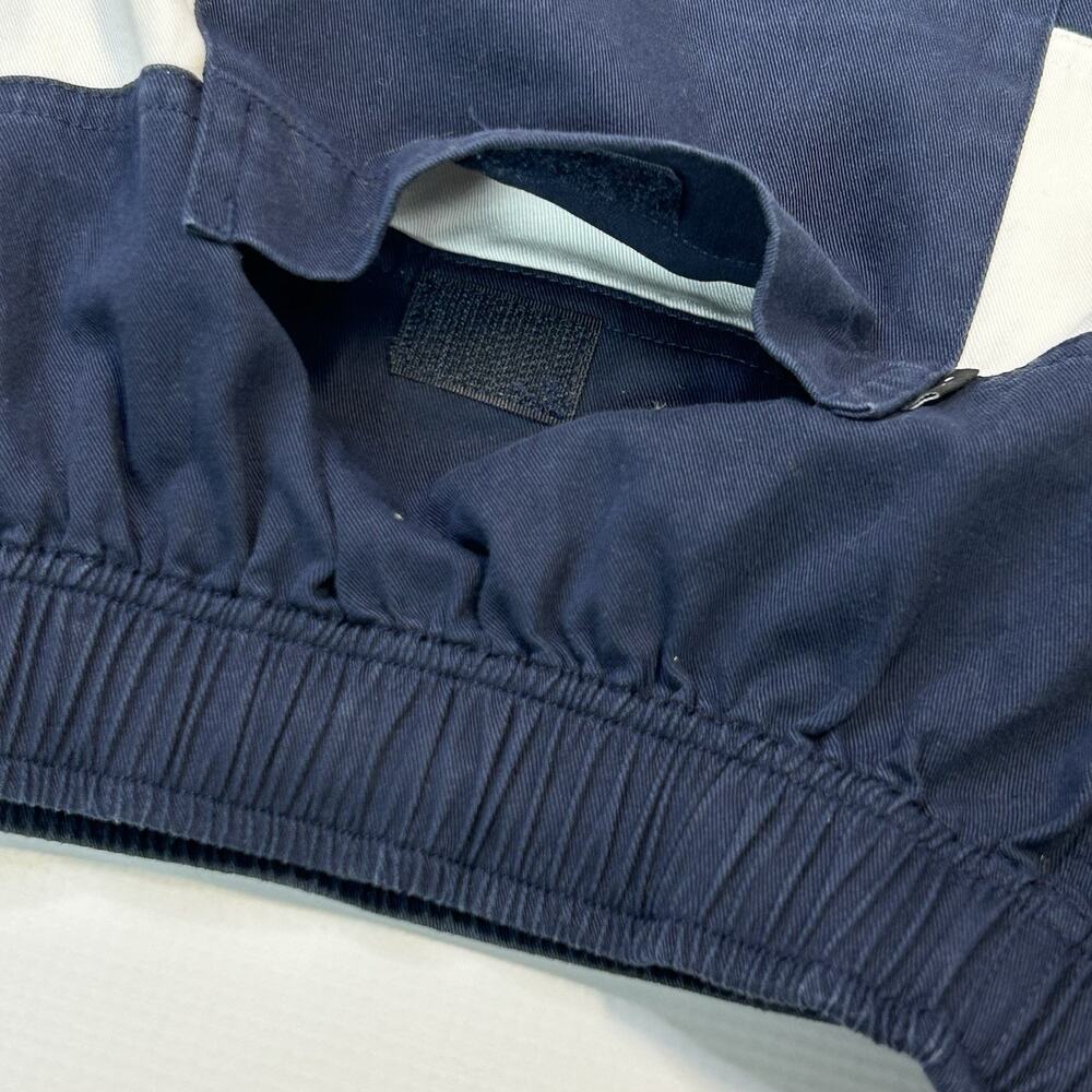 AYR Mens XL Cotton Shorts Chino Pull On Drawstring Waist 5.5" Blue Rugby Stripe - Picture 5 of 12